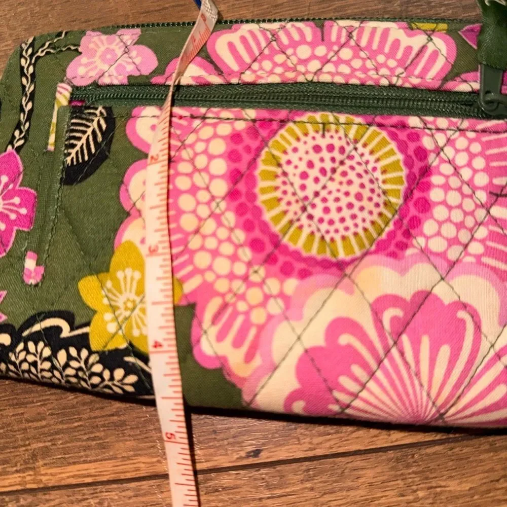 Vera Bradley Pink and Green Floral wallet